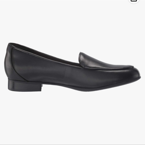 Clarks Women’s Unstructured Black Un-Blush Ease Slip On Black Loafer Sz 9 1/2 W - Picture 2 of 13